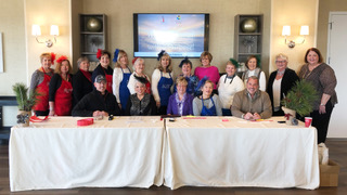 Shown in front are (l-r) Justin Nixon, Children’s Beach House creative marketing manager; Terri Crovat; Mary Capelli; Arlene Lawson; and Anthony Orman, CBH business operations manager.
Back row, Barbara Kelly; Carolyn Cunnion; Barbara Cumella; Susan Fallers; Barbara Coburn; Karen Coombe; Beth Petrusic; Teri Palumbo; Pat Tosi, CBH vice president of advancement; Cheryl Walls; Charlotte Duffy; Cheryl Mitchell, founder, Lunch with a Purpose; and Arlene Hannon, board trustee, Lunch with a Purpose. SUBMITTED PHOTO